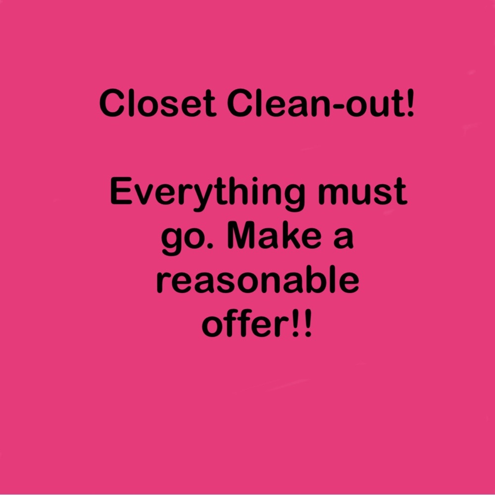 Tired of storing these clothes. Please make a reasonable offer on anything left!